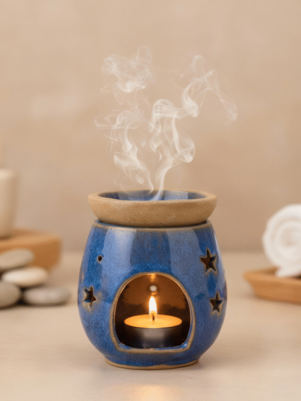 Difusor con vela encendida Hornito estrellas